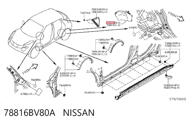  78816BV80A Nissan/Infiniti