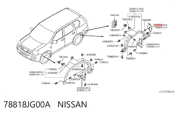 78818JG00A Nissan/Infiniti