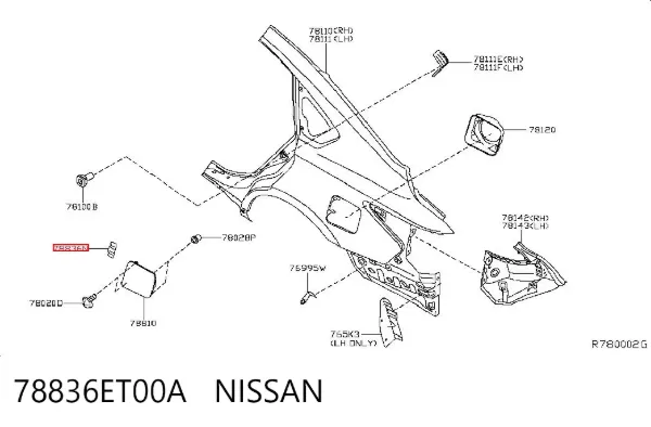  78836ET00A Nissan/Infiniti