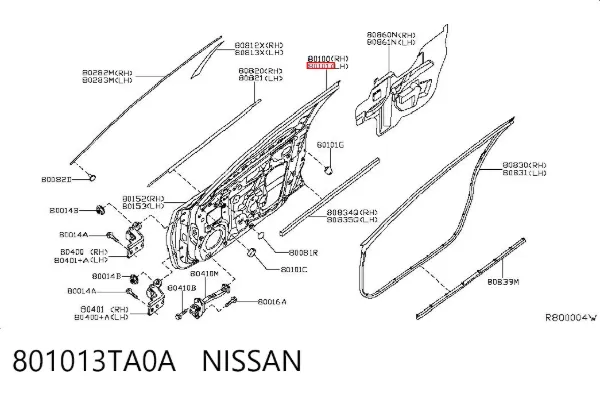 Двері передні ліві Nissan Altima L33