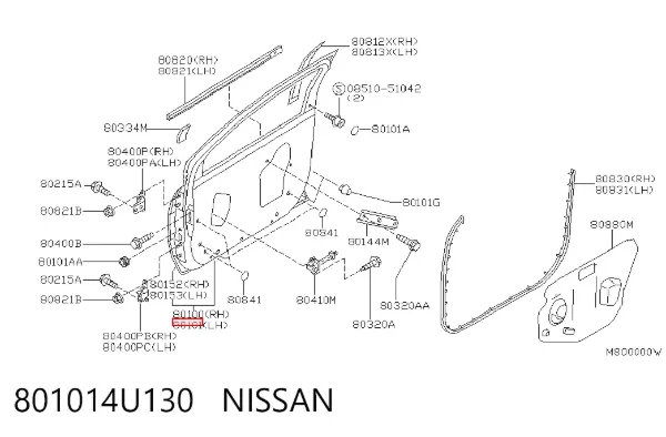 Двері передні ліві Nissan Almera TINO