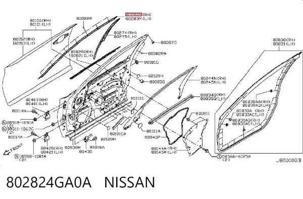  802824GA0A Nissan/Infiniti
