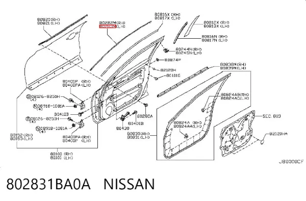  802831BA0A Nissan/Infiniti