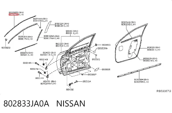  802833JA0A Nissan/Infiniti