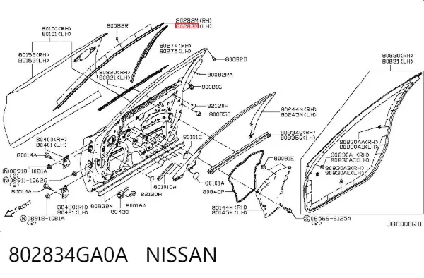  802834GA0A Nissan/Infiniti