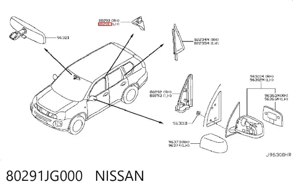  80291JG000 Nissan/Infiniti
