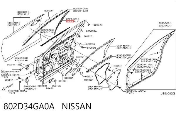  802D34GA0A Nissan/Infiniti