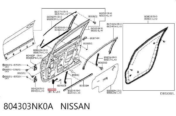  804303NK0A Nissan/Infiniti