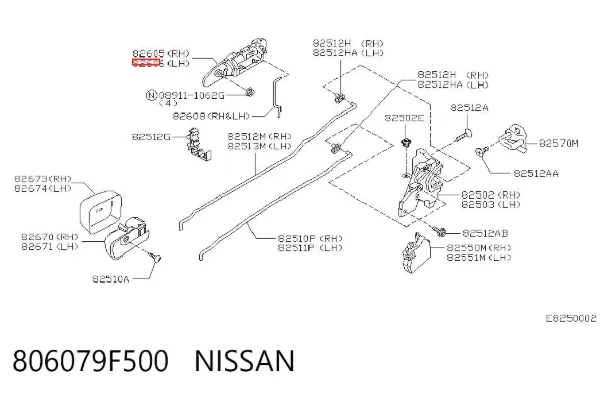  806079F500 Nissan/Infiniti