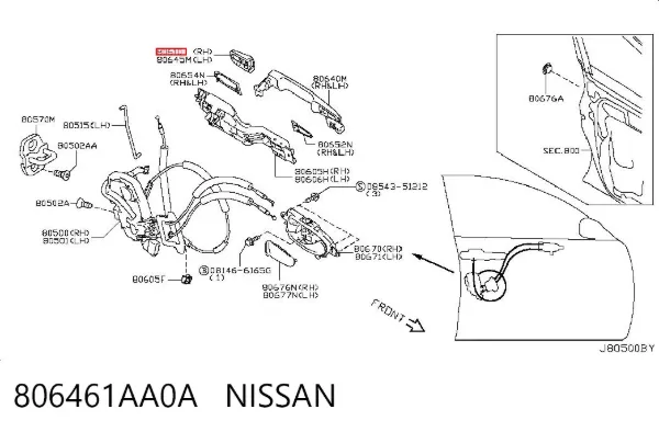  806461AA0A Nissan/Infiniti