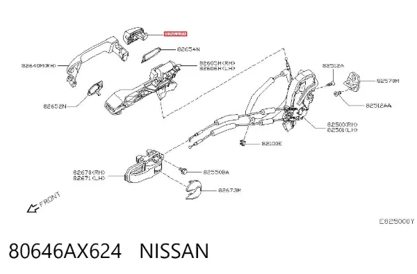 80646AX624 Nissan/Infiniti