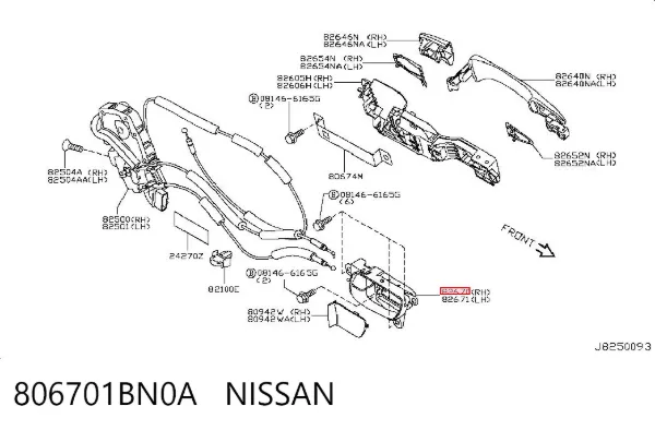  806701BN0A Nissan/Infiniti