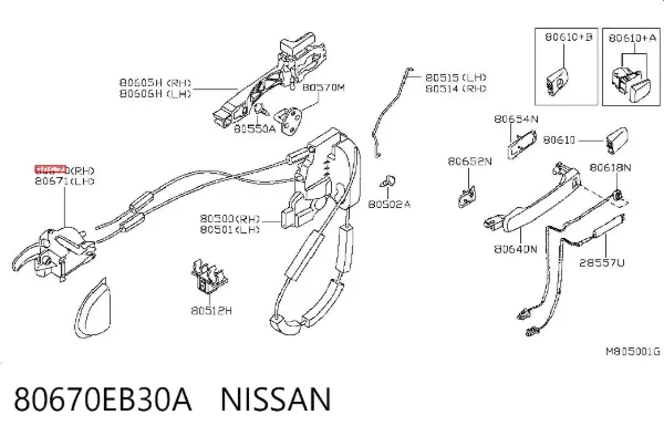  80670EB30A Nissan/Infiniti