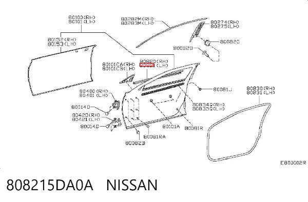  808215DA0A Nissan/Infiniti