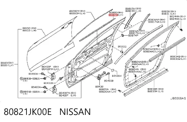  80821JK00E Nissan/Infiniti