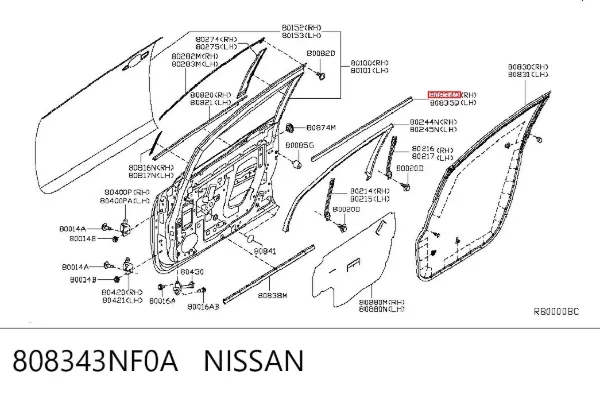  808343NF0A Nissan/Infiniti