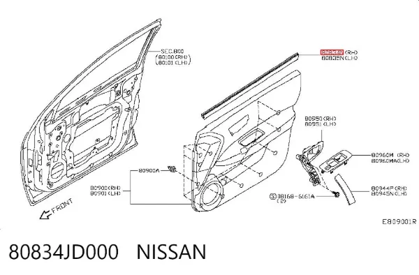  80834JD000 Nissan/Infiniti