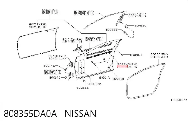  808355DA0A Nissan/Infiniti