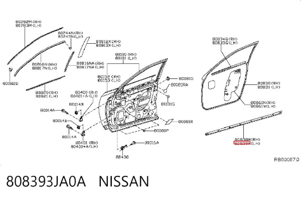  808393JA0A Nissan/Infiniti