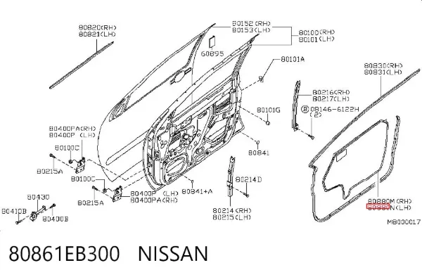  80861EB300 Nissan/Infiniti