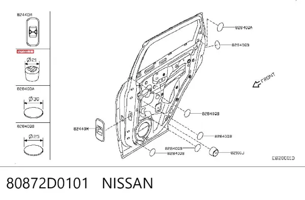  80872D0101 Nissan/Infiniti