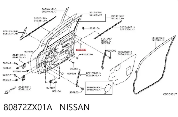  80872ZX01A Nissan/Infiniti