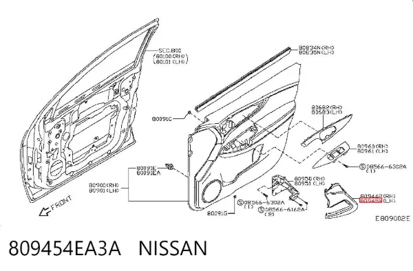  809454EA3A Nissan/Infiniti