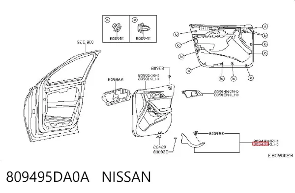  809495DA0A Nissan/Infiniti