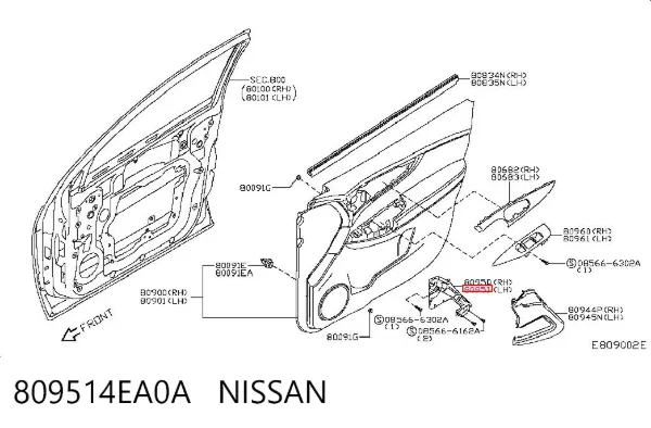  809514EA0A Nissan/Infiniti