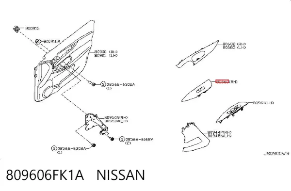  809606FK1A Nissan/Infiniti