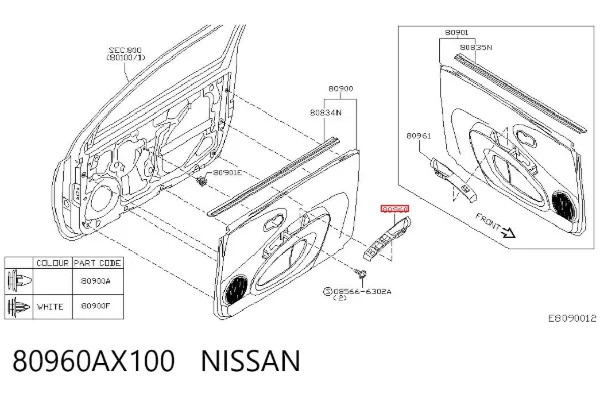  80960AX100 Nissan/Infiniti