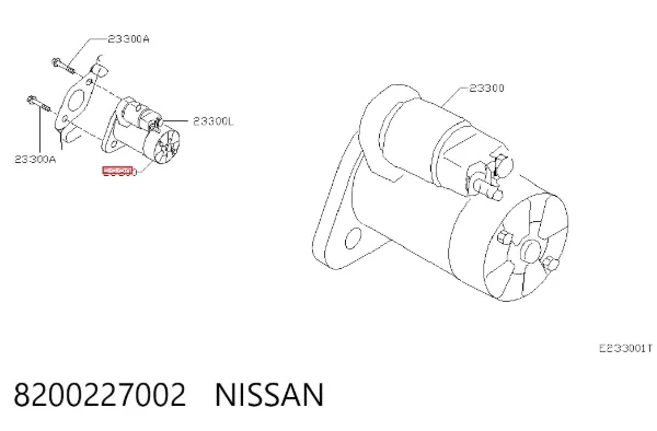 Стартер 8200227002 Nissan/Infiniti