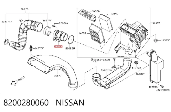 ДМРВ 8200280060 Nissan/Infiniti