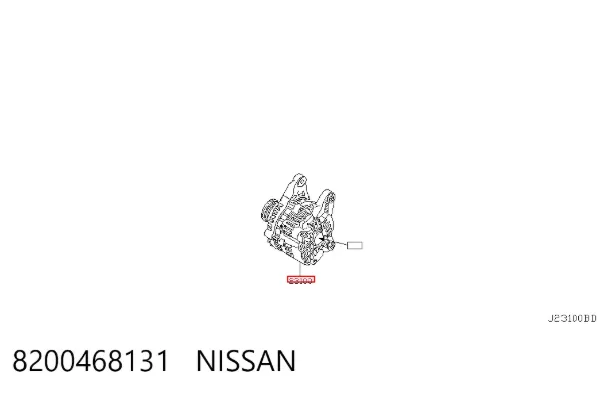 Генератор 8200468131 Nissan/Infiniti