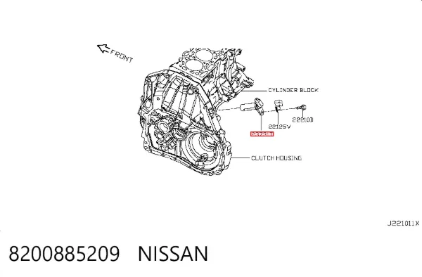 Датчик колінвала 8200885209 Nissan/Infiniti