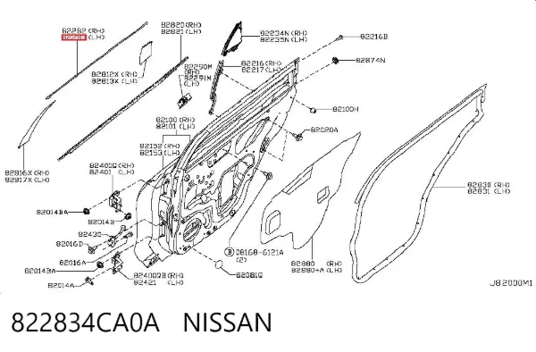  822834CA0A Nissan/Infiniti