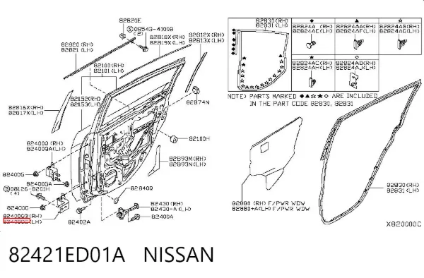  82421ED01A Nissan/Infiniti