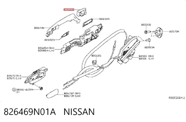  826469N01A Nissan/Infiniti