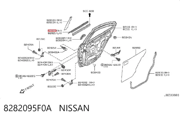  8282095F0A Nissan/Infiniti
