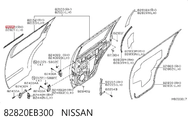  82820EB300 Nissan/Infiniti