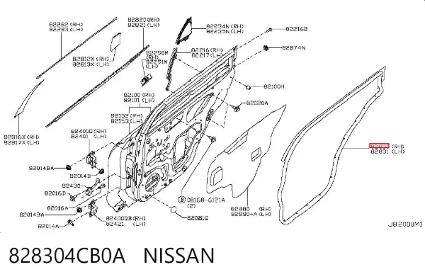  828304CB0A Nissan/Infiniti