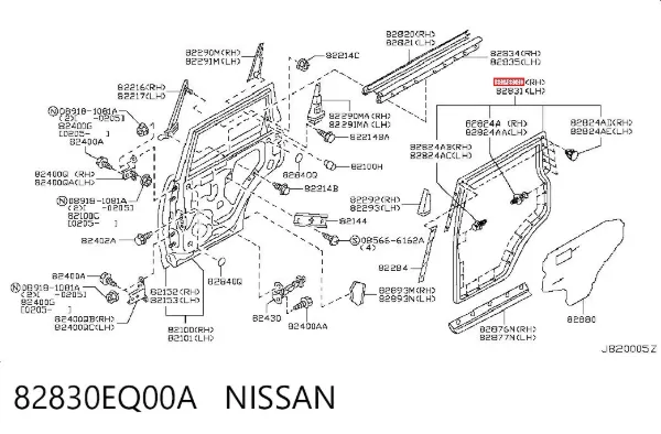  82830EQ00A Nissan/Infiniti