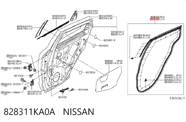  828311KA0A Nissan/Infiniti
