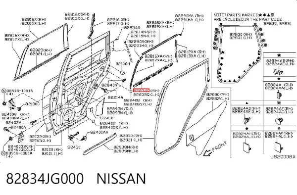  82834JG000 Nissan/Infiniti