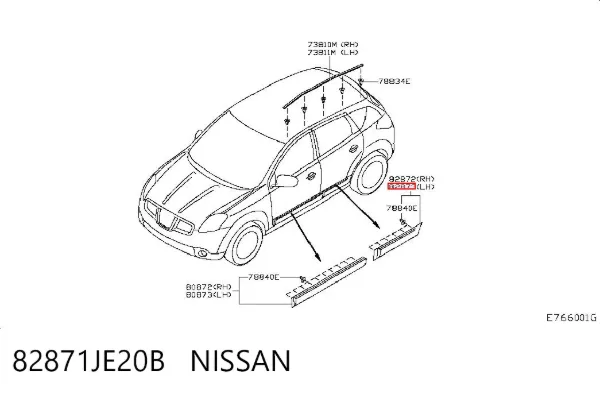  82871JE20B Nissan/Infiniti