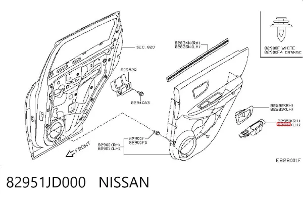  82951JD000 Nissan/Infiniti
