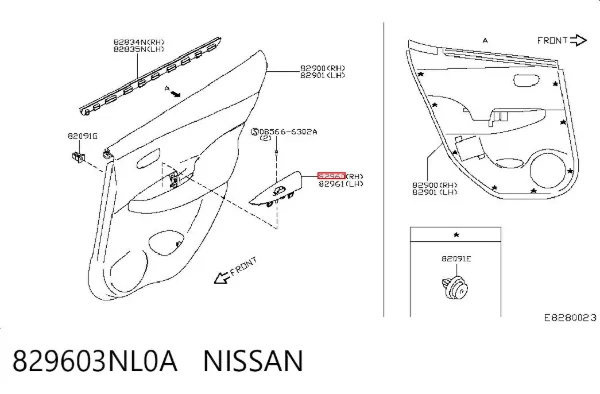  829603NL0A Nissan/Infiniti