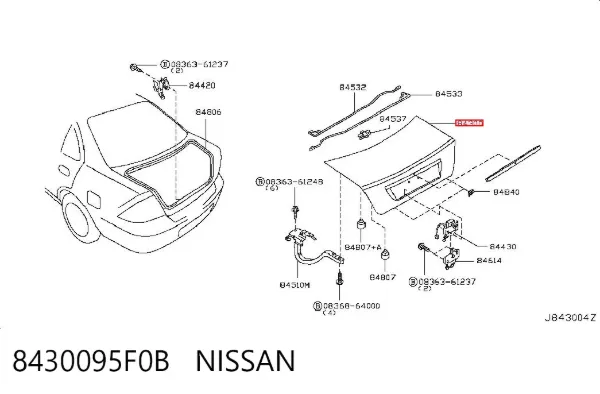 Кришка багажника Nissan Almera CLASSIC
