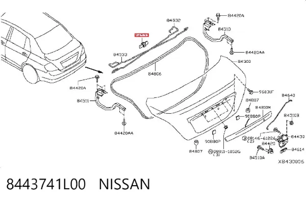  8443741L00 Nissan/Infiniti
