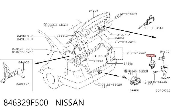  846329F500 Nissan/Infiniti